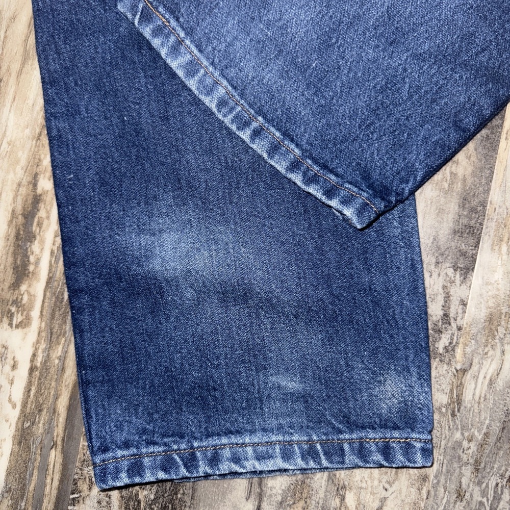Wrangler Jeans Men's 40X36 Blue Denim Cowboy Cut Rodeo Distressed 47MWZPW - Picture 6 of 13